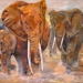 Elefanten in Afrika Kenia