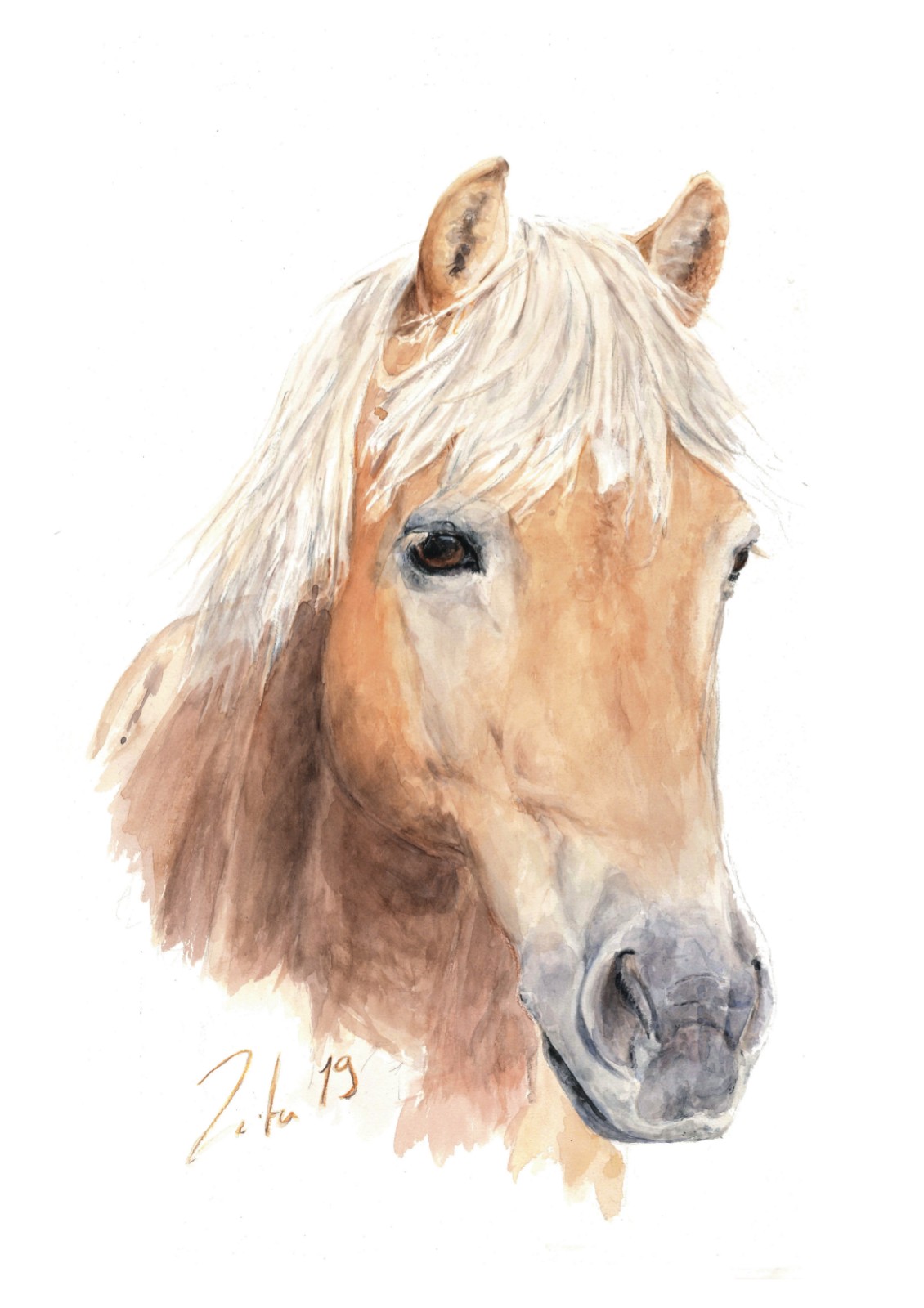 Pferde, in ihrer Stärke auf Leinwand